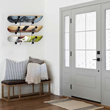 Load image into Gallery viewer, Acrylic 3 Skateboard Display Rack - Wall Mounted Horizontal Skateboard Rack